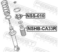 2x ✅Fits FEBEST NSHB-CA33R REAR SHOCK ABSORBER COVER NISSAN MAXIMA C ⭐UK Seller⭐