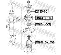 2x ✅Fits FEBEST RNSHB-LOG FRONT SHOCK ABSORBER COVER RENAULT LOGAN 2 ⭐UK Seller⭐