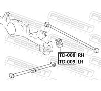 2x ✅Fits FEBEST TD-008 REAR SHOCK ABSORBER REBOUND TOYOTA LAND CRUIS ⭐UK Seller⭐