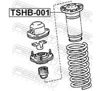 Bellows for rear shock absorbers suitable for TOYOTA OE: 48257-22070 OE to Vergl