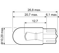 W5W 501 Bulb Halogen Parking Indicator Licence Plate Light 12V Wedge x 10 Valeo