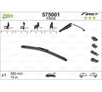2x ✅Fits VALEO 575001 FIRST FB MULTICONNECTION FM38 380MM ⭐UK Seller⭐