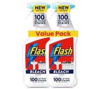 2x Flash Spray With Bleach Multi-Purpose Cleaner - 800ml | Powerful Degreaser & Stain Remover | Eucalyptus Scent | Streak-Free Shine for Hard Surfaces