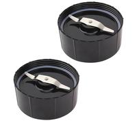 2X Flat Blade Replacement Parts for Magic Bullet Blender,Compatible with Magic Bullet 250W MB1001 Series With Gaskets Blender Accessories (2)