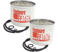 2x Fleetguard Fuel Filter Replacement for JCB 8008 801 802 803 804 805 805B Mini Excavator