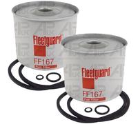 2x Fleetguard Fuel Filter Replacement for Massey Ferguson 35 65 135 148 165 168 4255 Tractor