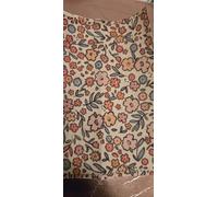 2X Floral Print ng nj Tube Tape Cream with Peach Orange Blue Flowers, Leaf Pattern, hyperfix