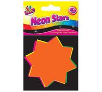 2X Fluorescent Stars 7.5x7.5cm (Pack of 60)