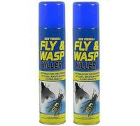2x Fly & Wasp Flying Insect Killer Spray Advanced Formula Kills Flies Wasp Midges Mosquito Fast Acting
