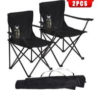 2X Folding Camping Chairs Portable Lightweight Outdoor Garden Beach Picnic Chair