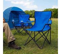 2X Folding Camping Chairs Portable Lightweight Outdoor Garden Beach Picnic Seats