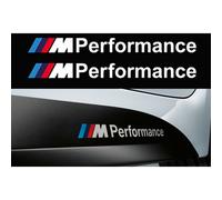 2X For Bmw M Performance Side Skirt M Sport Vinyl Stickers Decal Stripes