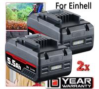 2X For Einhell 18V 5.5Ah Lithium-ion battery PXC X-Change Power 3 Light LED Tool