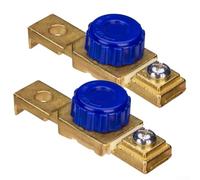 2X for for battery Disconnect Switch for Car Motorcycle Boat - Zinc Alloy Master Kill Switch 12V 80A Anti-Theft Terminal Isolator