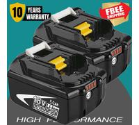 2X For Makita 18V 5.0Ah LXT Li-Ion BL1830 BL1850 BL1860 BL1840 Cordless Battery
