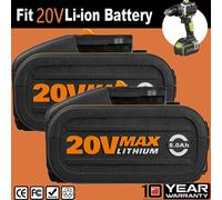 2X For Worx Powershare 20V 5.0Ah Li-Ion Battery WA3551 WA3551.1 WA3553 WA3553.1