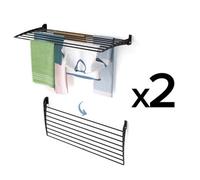 foxydry Fold Folding Vertical Clothes Airer for Indoor and Outdoor Use in Aluminium and Steel, 118x50x50 cm
