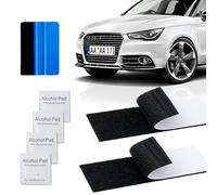 2x Frameless Self-Adhesive Number Plate Holders 10x5cm, Invisible License Plate Holder with Strong Weatherproof Adhesive, Includes Scraper and Alcohol Wipes for Easy Installation, For Most Vehicles