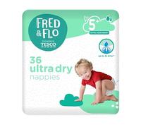 2X Fred & Flo Size 5+ Nappies 36 Pack