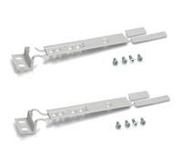 2X Fridge & Freezer Cupboard Door Mounting Kit Slider For Ikea (Pack Of 2)