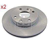 2X Front Brake Disc Fits MAZDA 121 II 323 C IV V F III Demio 87-03 NA01-33-25A