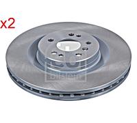 2X Front Brake Disc Fits MERCEDES Gle Gls C292 V251 W164 W166 W251 1644210512