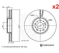 BLUE PRINT ADBP430043 Brake disc
