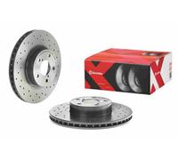 2x Brake disc perforated/vented 09.5674.2X BREMBO for SUBARU TOYOTA