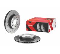 Brembo Brake Disc 09.9167.1X - Perforated/Vented 280mm - Front, fits Audi A3, VW Golf V/VII, Skoda