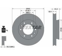 TEXTAR 92253403 Brake disc