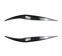 2x Front Headlight Cover Head Light Lamp Eyelid Eyebrow Eyelid Trim ABS Car Decoration 2013-2017 For Fiesta MK6.5 Front Spoilers(Carbon Look)