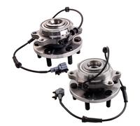 2x Front Hub Wheel Bearing Kits Abs Sensor For Nissan Navara D40 40202EA300