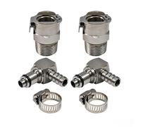 2x Fuel Pump Quick Release Stainless Steel Connector Fast Disconnect Connector Adaptor Compatible with BMW R1200GS ADV R1200RT S1000RR K1200R K1300R K1600GTL HP4 Rninet Oil Hose Fitting Adapter