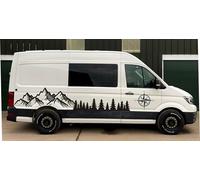 2X Full Mountains Decal Kit Compatible with VW Volkswagen Crafter mwb Camper Van vwc4