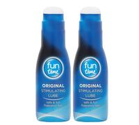 2X Fun Time Original Stimulating Lube 75ml Water Based Personal Lubricant Gel Non Sticky Body Safe Chemical Free Intimate Moisturising Gel Latex Toy Compatible