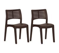 2x Garden Chairs Polypropylene Camping Picnic Chair Seat Multi Colours vidaXL