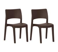 2x Garden Chairs Polypropylene Camping Picnic Chair Seat Multi Colours vidaXL