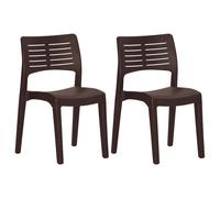 2x Garden Chairs Polypropylene Camping Picnic Chair Seat Multi Colours vidaXL