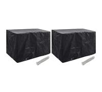 vidaXL Garden Furniture Covers 2 pcs 8 Eyelets 140x70x90 cm NEW