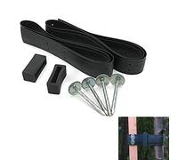 2x Garden Tree Ties Straps Adjustable Tree Traps 35.4x1.5inch with pegs | Adjustable Tree Traps Lock Buckle Ties for Plant Support Tree Shrub Tree Stake