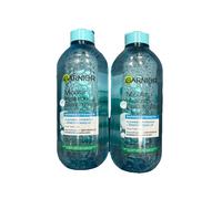 2x Garnier Hyaluronic Aloe Water Micellar Cleansing Water Dehydrated Skin 400ml