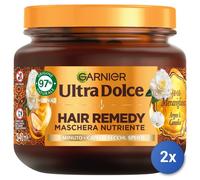 2X Garnier Ultradolce Hair Mask 340 Ml. Jar Of Wonderful Oils