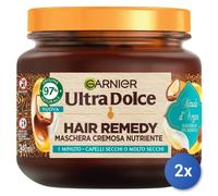 2X Garnier Ultradolce Hair Mask 340 ML Ritual Argan Jar