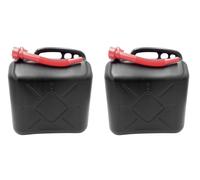 2x Gasoline Canister 20L Fuel Reserve Canister UN Approval Black