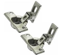 2X GENUINE AEG INTEGRATED WASHING MACHINE DOOR CUPBOARD HINGES 1245378003
