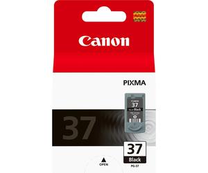 2x Genuine Canon 37 PG-37 Black FINE Ink Cartridges For PIXMA Printers inc VAT