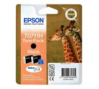 2x Genuine Epson T0711H Black Ink Cartridges - FREE UK DELIVERY VAT included