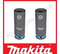 2x Genuine Makita E-16508 1/2" socket 21mm x 82mm For DTW300 DTW701 TW008G