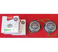 2x Genuine Makita Lawn Trimmer Head Spool Line Assembly 2.4mm M8X1.25RH