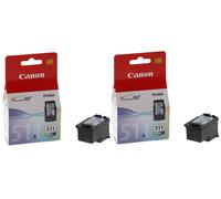 2x Genuine Original Canon CL511 Colour Ink Cartridges For PIXMA MP235 Printer